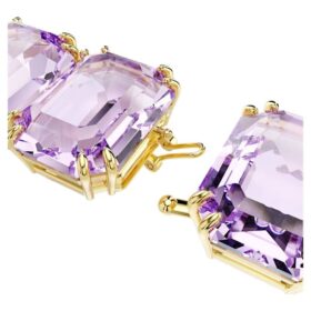 Extensor Millenia de corte octogonal, morado, chapado en tono dorado