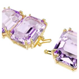Extensor Millenia de corte octogonal, morado, chapado en tono dorado