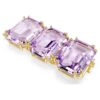 Extensor Millenia de corte octogonal, morado, chapado en tono dorado