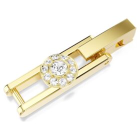 Extensor Una Angelic de corte redondo, blanco, chapado en tono dorado