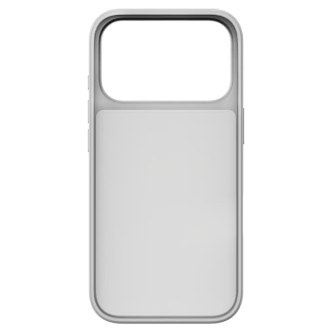 Funda alta para smartphone con cristales de dorso plano, iPhone® 17 Pro, tono plateado Funda alta para smartphone con cristales de dorso plano, iPhone® 17 Pro, tono plateado