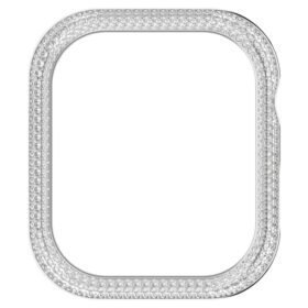 Funda brillante para Apple Watch® Serie 7, 41 mm, tono plateado