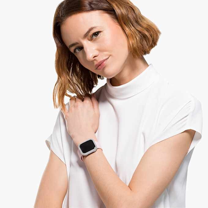 Funda brillante para Apple Watch® Series 4 y 5, 40 mm, tono plateado Funda brillante para Apple Watch® Series 4 y 5, 40 mm, tono plateado