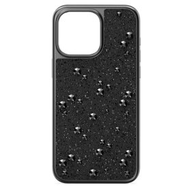 Funda para smartphone con cristales de cara plana, iPhone® 15 Pro Max, negro
