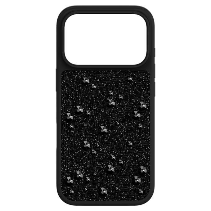 Funda para smartphone con cristales de cara plana, iPhone® 17 Pro, negro Funda para smartphone con cristales de cara plana, iPhone® 17 Pro, negro