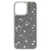 Funda para smartphone con diseño de cristales dispersos, iPhone® 16 Pro Max, tono plateado Funda para smartphone con diseño de cristales dispersos, iPhone® 16 Pro Max, tono plateado