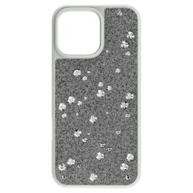Funda para smartphone con diseño de cristales dispersos, iPhone® 16 Pro Max, tono plateado