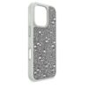 Funda para smartphone con diseño de cristales dispersos, iPhone® 16 Pro, tono plateado Funda para smartphone con diseño de cristales dispersos, iPhone® 16 Pro, tono plateado