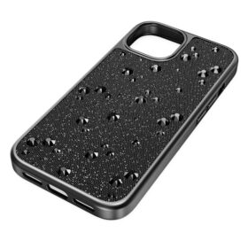 Funda para smartphone High con cristales de parte trasera plana, iPhone® 15, negro