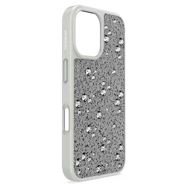 Funda para smartphone High con diseño disperso, iPhone® 16, tono plateado Funda para smartphone High con diseño disperso, iPhone® 16, tono plateado