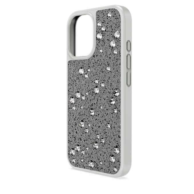 Funda para smartphone High con diseño disperso, iPhone® 16, tono plateado Funda para smartphone High con diseño disperso, iPhone® 16, tono plateado