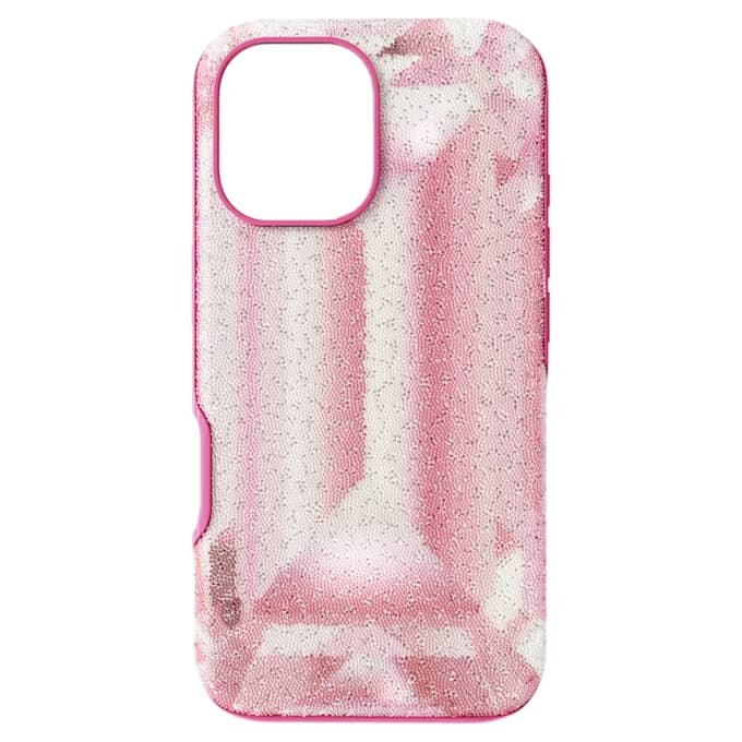 Funda para smartphone High con motivo de cristales, iPhone® 16, rosa Funda para smartphone High con motivo de cristales, iPhone® 16, rosa