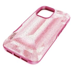 Funda para smartphone High con motivo de cristales, iPhone® 16, rosa