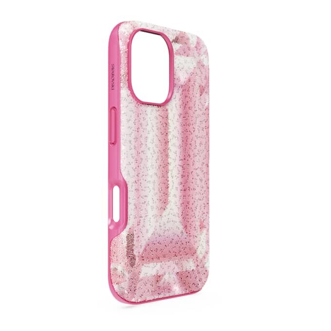 Funda para smartphone High con motivo de cristales, iPhone® 16, rosa Funda para smartphone High con motivo de cristales, iPhone® 16, rosa