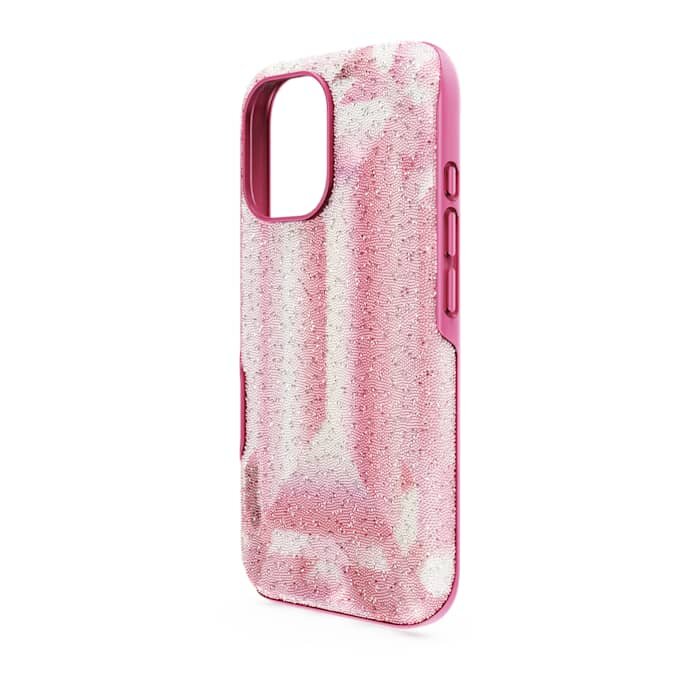 Funda para smartphone High con motivo de cristales, iPhone® 16, rosa Funda para smartphone High con motivo de cristales, iPhone® 16, rosa