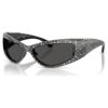 Gafas de sol con forma de máscara, SK6027, negro