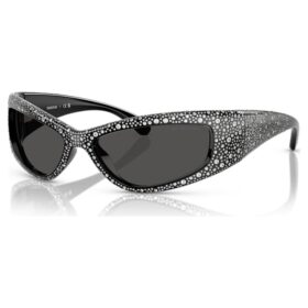 Gafas de sol con forma de máscara, SK6027, negro