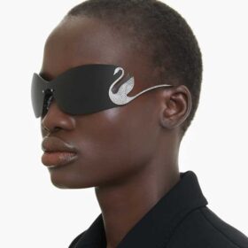 Gafas de sol tipo máscara, Cisne, SK7020, gris