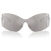 Gafas de sol tipo máscara, Swan, Sk7020, tono plateado Gafas de sol tipo máscara, Swan, Sk7020, tono plateado