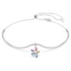 Gargantilla Ariana Grande X Swarovski con cortes mixtos, flor, multicolor, chapada en rodio Gargantilla Ariana Grande X Swarovski con cortes mixtos, flor, multicolor, chapada en rodio