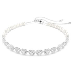 gargantilla ariana grande x swarovski con cortes mixtos perlas de cristal corazn blanco chapada en rodio 2 280x280 - Gargantilla Ariana Grande x Swarovski con cortes mixtos, perlas de cristal, coraz&oacute;n, blanco, chapada en rodio