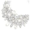 Gargantilla Constella con perlas de cristal, corte redondo, blanco, chapada en rodio Gargantilla Constella con perlas de cristal, corte redondo, blanco, chapada en rodio