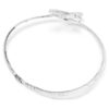 Gargantilla Matrix con corte baguette, blanca, chapada en rodio Gargantilla Matrix con corte baguette, blanca, chapada en rodio