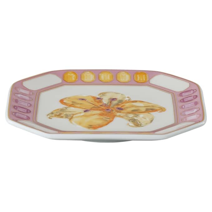 Idyllia Vide Poche de porcelana, motivo de cristales, flor, rosa Idyllia Vide Poche de porcelana, motivo de cristales, flor, rosa