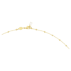 Imber Strandage, corte redondo, blanco, chapado en tono dorado