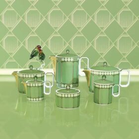 Tetera Signum de porcelana, grande, verde