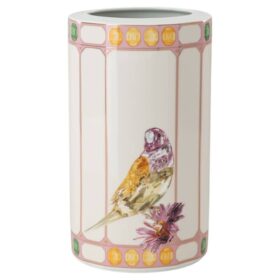 Jarrón Idyllia de porcelana, con motivo de cristal, pájaro, multicolor Jarrón Idyllia de porcelana, con motivo de cristal, pájaro, multicolor