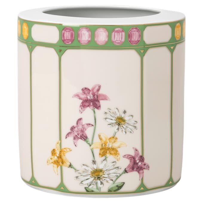 Jarrón Idyllia de porcelana, motivo de cristal, papamoscas, mediano, multicolor Jarrón Idyllia de porcelana, motivo de cristal, papamoscas, mediano, multicolor