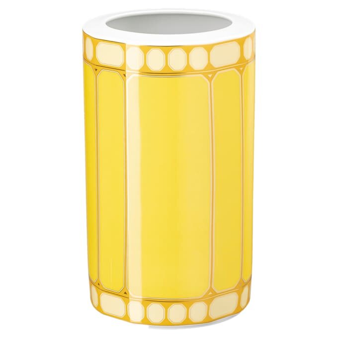 Jarrón Signum de porcelana, amarillo Jarrón Signum de porcelana, amarillo