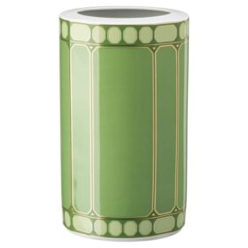 Jarrón Signum de porcelana, grande, verde