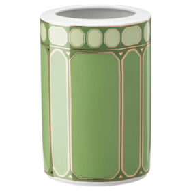 Jarrón Signum de porcelana, mediano, verde