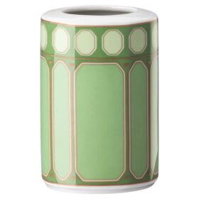 Jarrón Signum de porcelana, pequeño, verde
