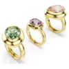 Juego de anillos con motivo Gema (3), multicolor, chapado en tono dorado Juego de anillos con motivo Gema (3), multicolor, chapado en tono dorado