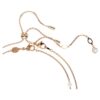 Juego de collares Dragón y Fénix (2), perla de cristal, garra de dragón, blanco, chapado en tono oro rosa Juego de collares Dragón y Fénix (2), perla de cristal, garra de dragón, blanco, chapado en tono oro rosa