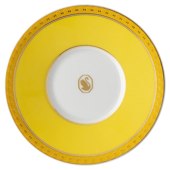 Taza de espresso Signum con platillo, de porcelana, amarilla Taza de espresso Signum con platillo, de porcelana, amarilla