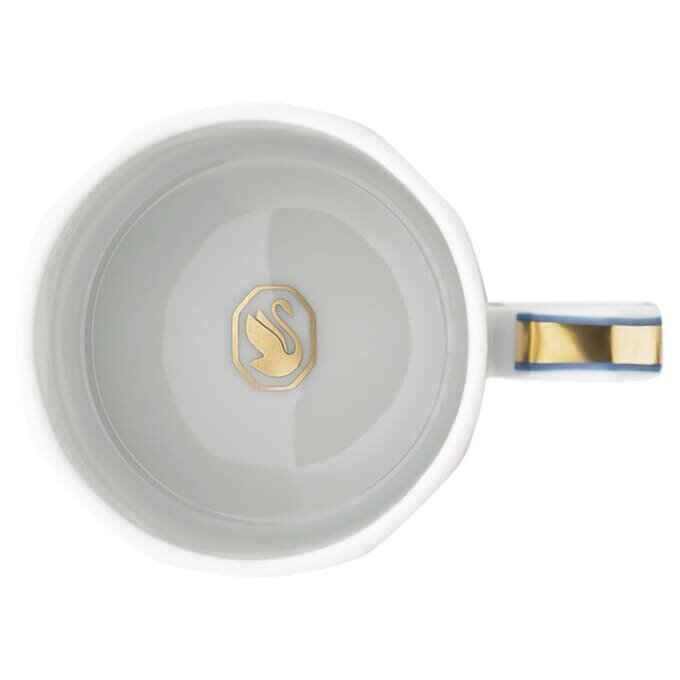 Taza de espresso con platillo Signum, de porcelana, azul Taza de espresso con platillo Signum, de porcelana, azul