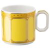 Taza de espresso Signum con platillo, de porcelana, amarilla Taza de espresso Signum con platillo, de porcelana, amarilla