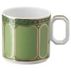 Taza de espresso Signum con platillo, de porcelana, verde Taza de espresso Signum con platillo, de porcelana, verde