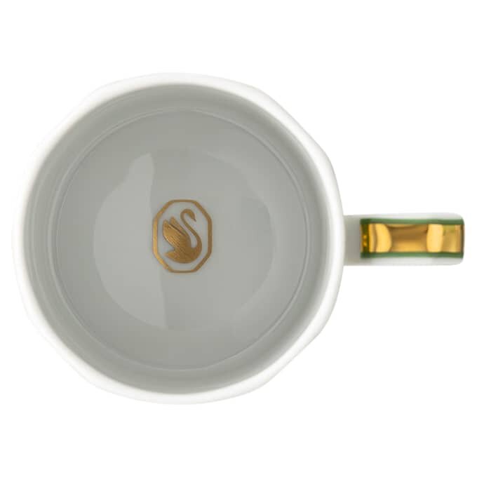 Taza de espresso Signum con platillo, de porcelana, verde Taza de espresso Signum con platillo, de porcelana, verde