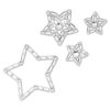 Juego de joyas corporales (4), estrella, blanco Juego de joyas corporales (4), estrella, blanco