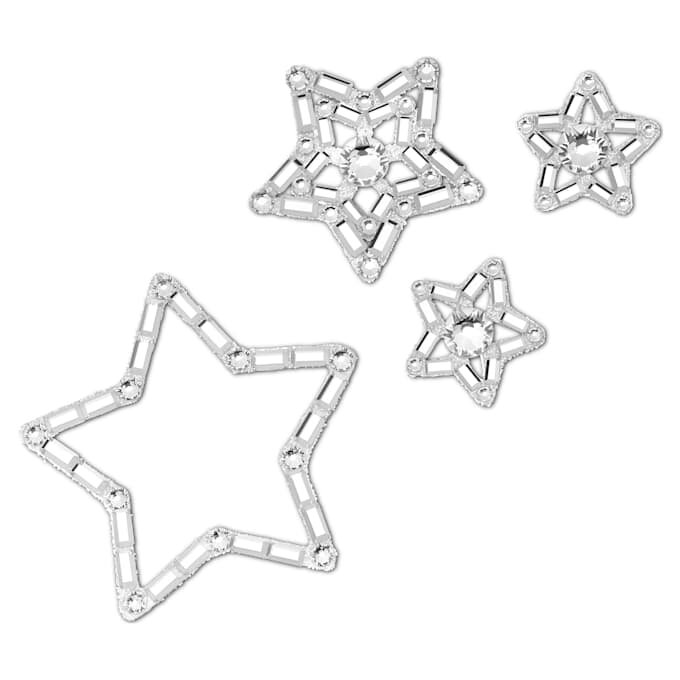 Juego de joyas corporales (4), estrella, blanco Juego de joyas corporales (4), estrella, blanco