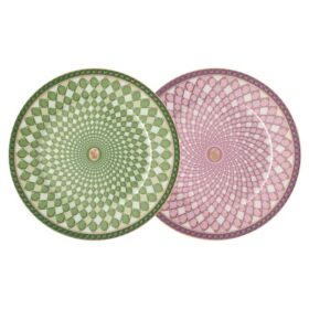 Juego de platos Signum de porcelana, tamaño mediano, multicolor