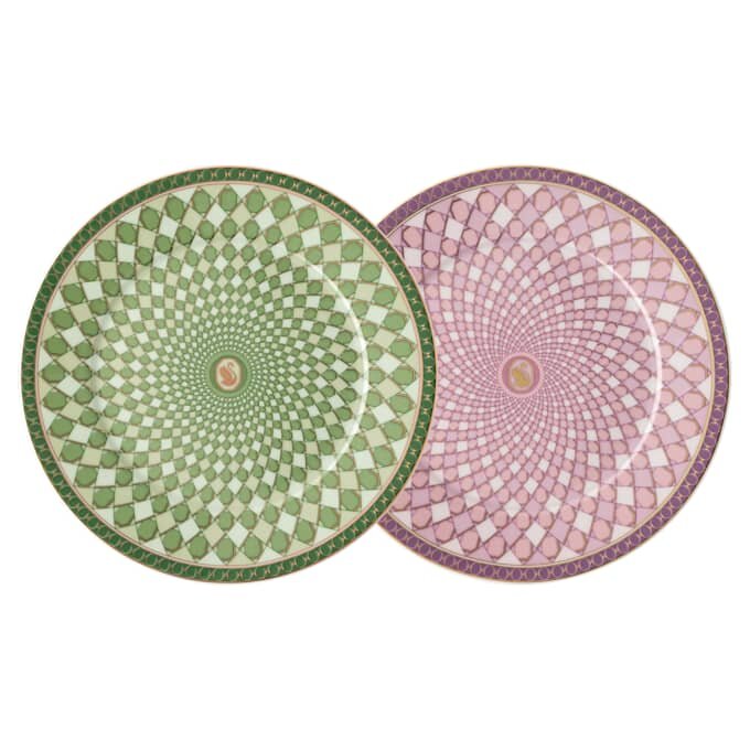 Juego de platos Signum de porcelana, tamaño mediano, multicolor Juego de platos Signum de porcelana, tamaño mediano, multicolor