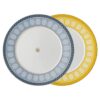 Juego de platos Signum de porcelana, tamaño mediano, multicolor