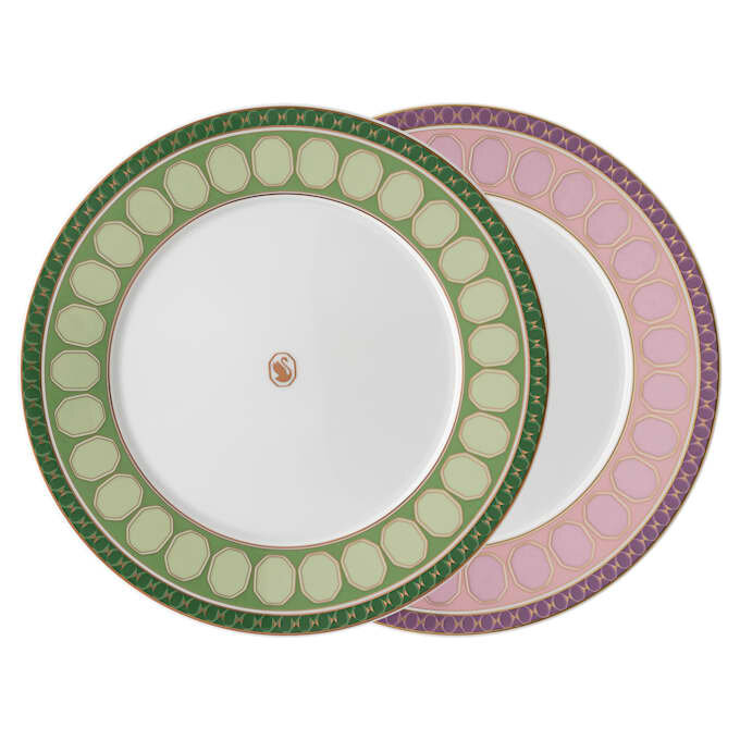 Juego de platos Signum de porcelana, tamaño mediano, multicolor Juego de platos Signum de porcelana, tamaño mediano, multicolor