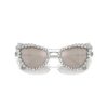Lentes de sol con clip 2 en 1, estilo llamativo, forma de ojo de gato, Sk7011, blanco Lentes de sol con clip 2 en 1, estilo llamativo, forma de ojo de gato, Sk7011, blanco